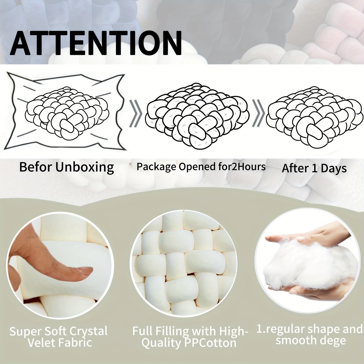 YLBKIKR 2pcs Knot Throw Pillow  Soft and Plush Cushions for Stylish Home and Office Decor