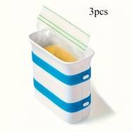 Faridabio 2/3pcs Freezer Food Block Maker  Durable Plastic Meal Prep Containers for Soups, Stews, and More