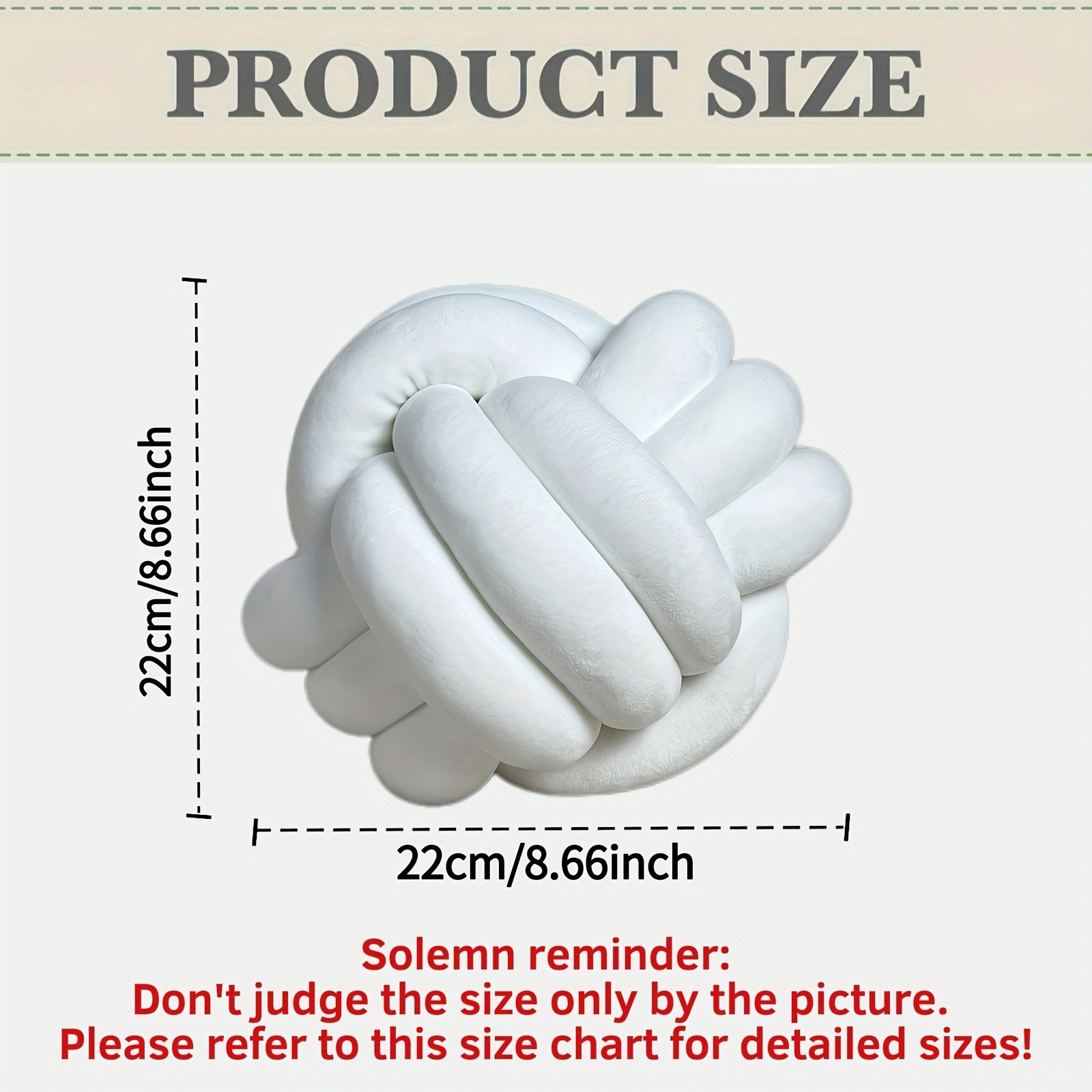 YLBKIKR Handwoven Knot Ball Pillow  Soft, Quilted Texture for Sofa, Bed, and Chair Comfort with Minimalist Boho Style