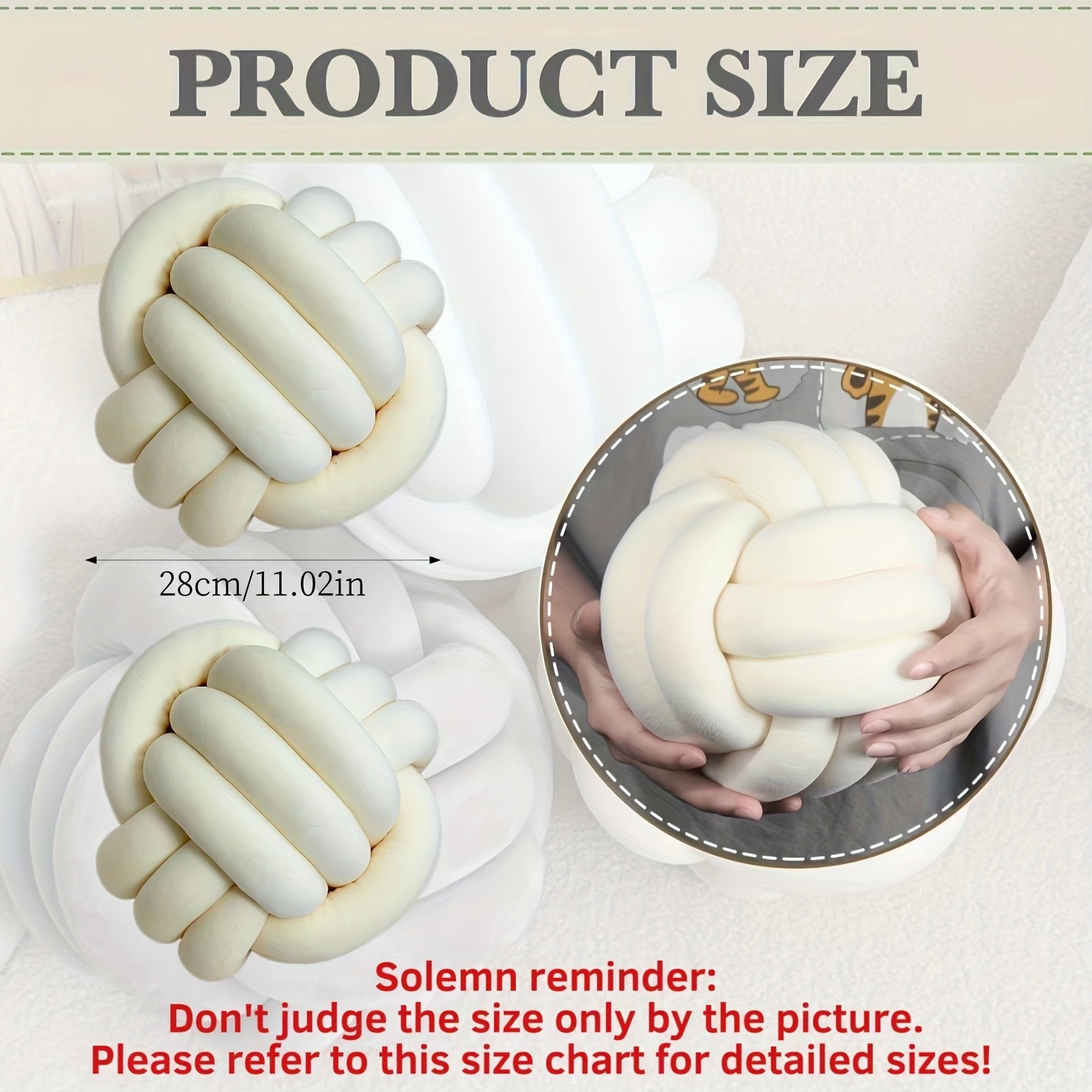 YLBKIKR 2pcs Round Knotted Throw Pillows  Plush Geometric Pattern Cushions for Comfortable and Stylish Home Decor