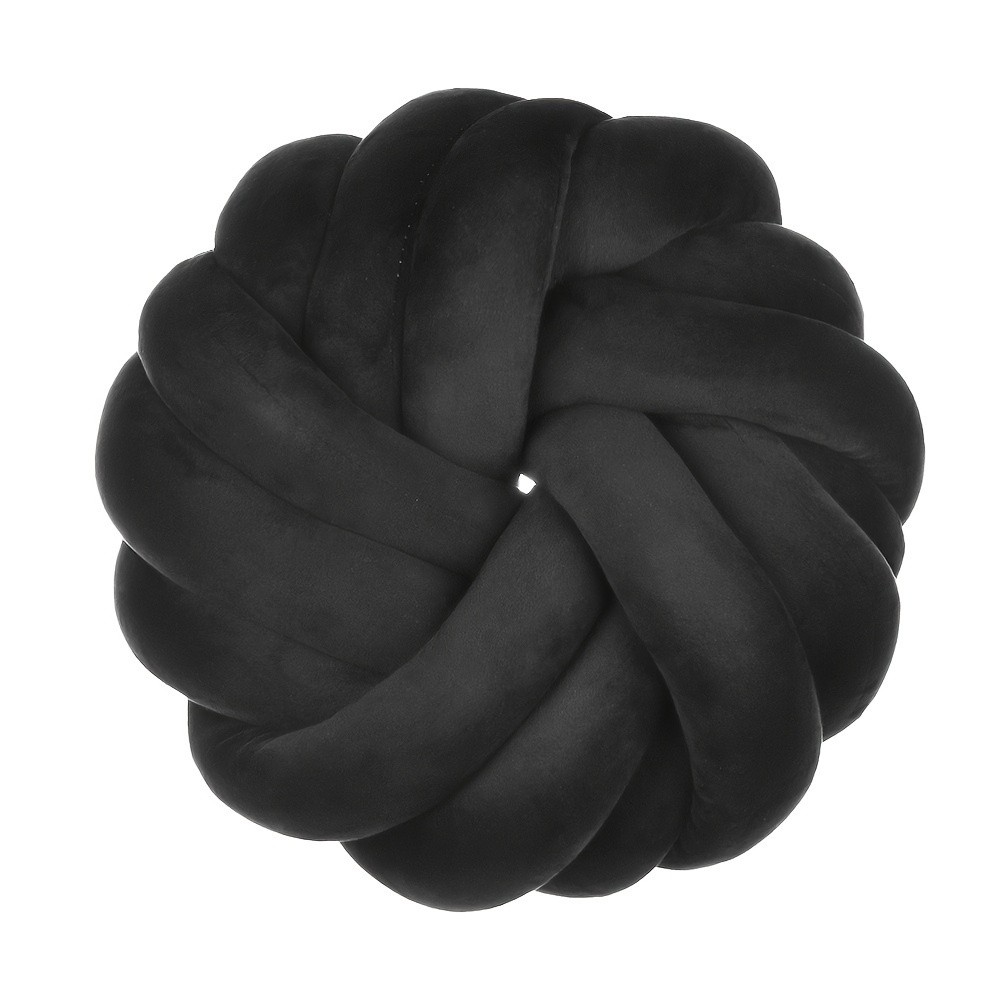 YLBKIKR Handmade Soft Plush Knot Throw Pillow  Multi-Color Modern Minimalist Cushion for Sofa, Bed, and Chair Accent