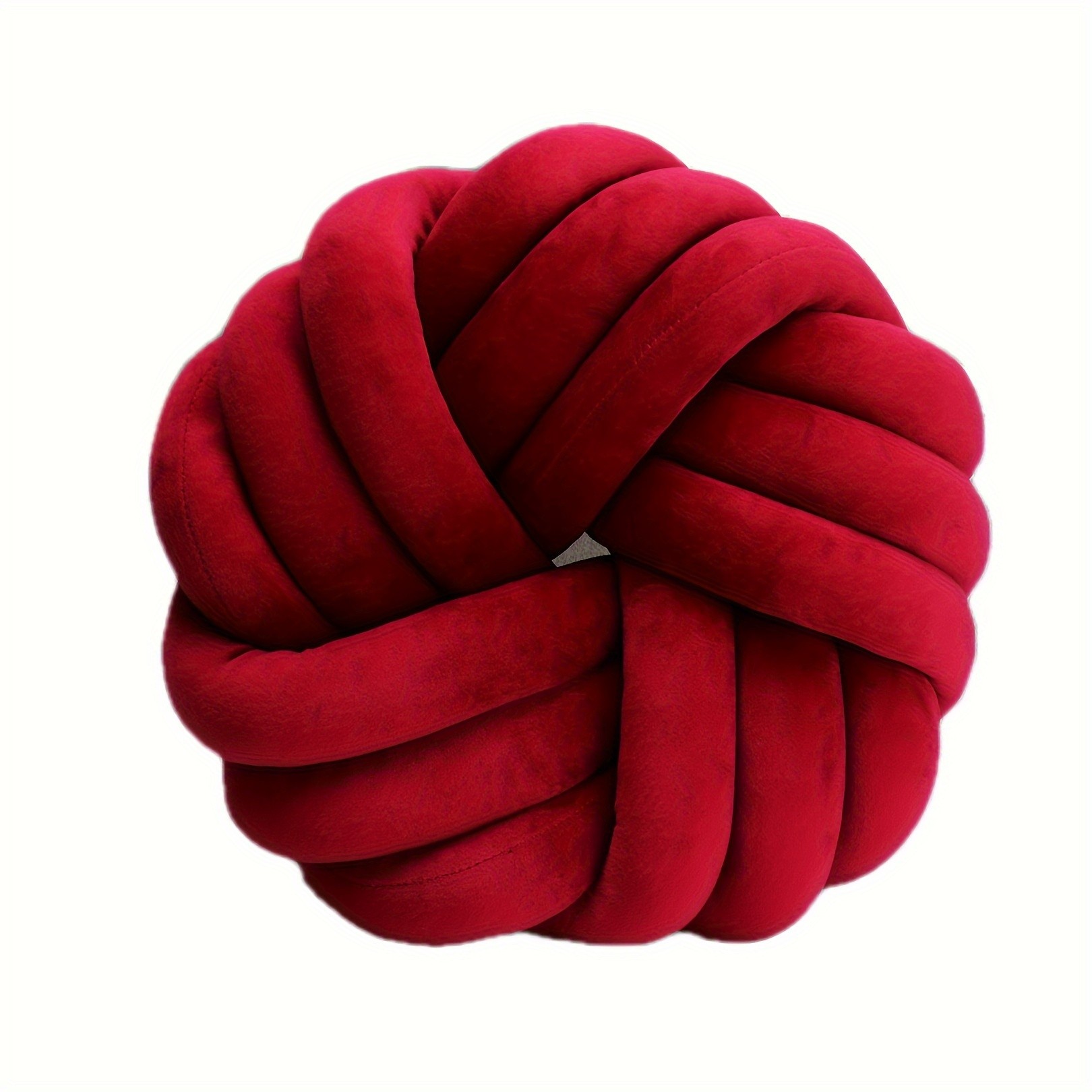 YLBKIKR Handmade Soft Plush Knot Throw Pillow  Multi-Color Modern Minimalist Cushion for Sofa, Bed, and Chair Accent