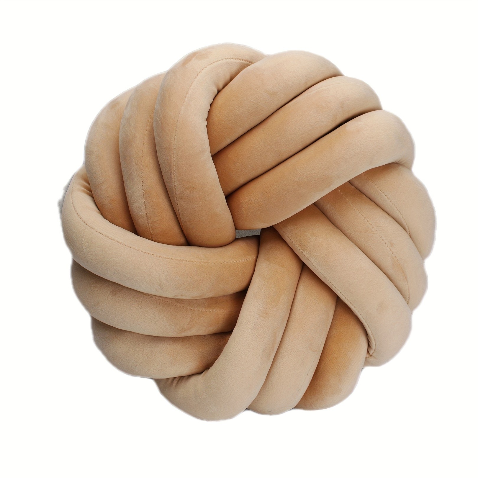 YLBKIKR Handmade Soft Plush Knot Throw Pillow  Multi-Color Modern Minimalist Cushion for Sofa, Bed, and Chair Accent