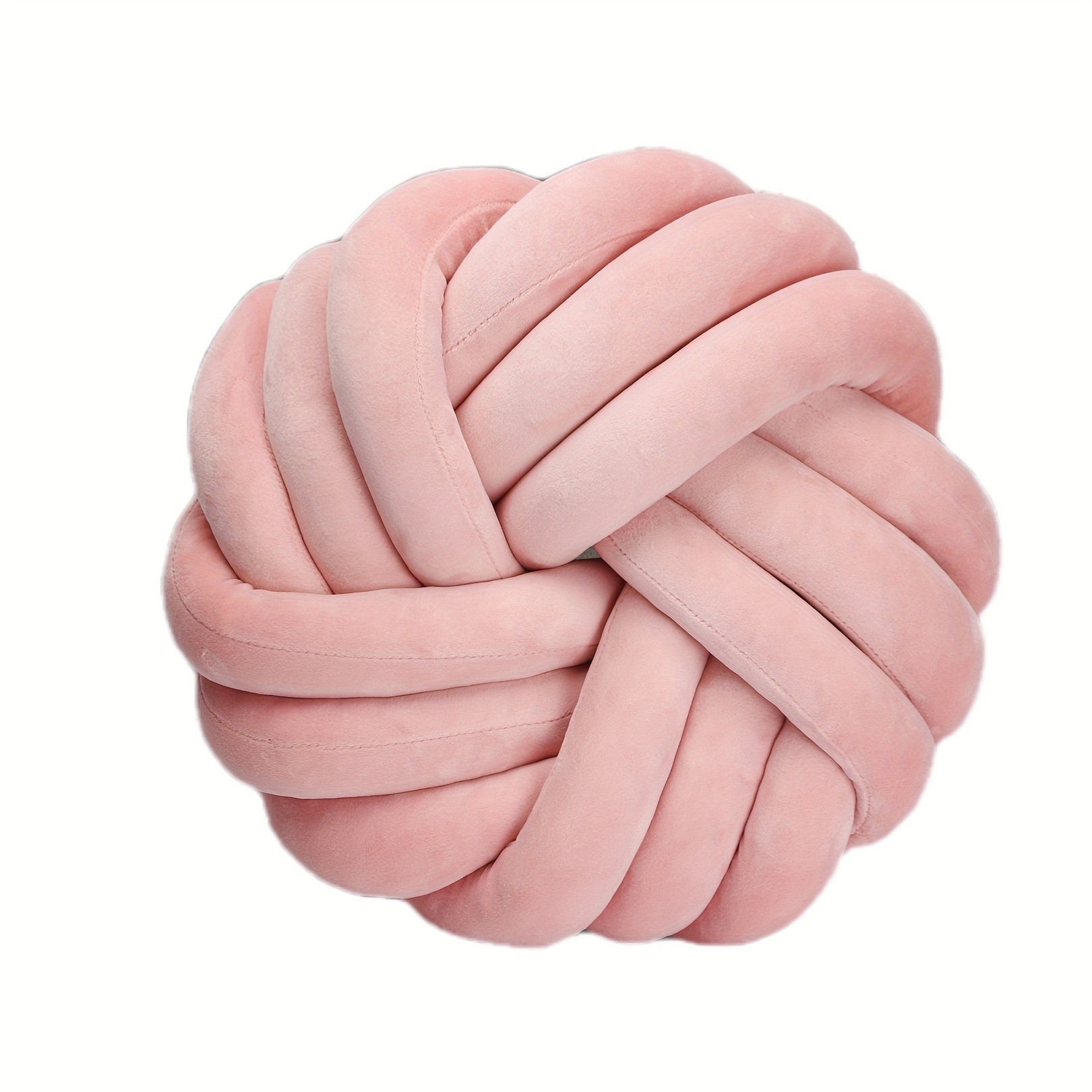 YLBKIKR Handmade Soft Plush Knot Throw Pillow  Multi-Color Modern Minimalist Cushion for Sofa, Bed, and Chair Accent