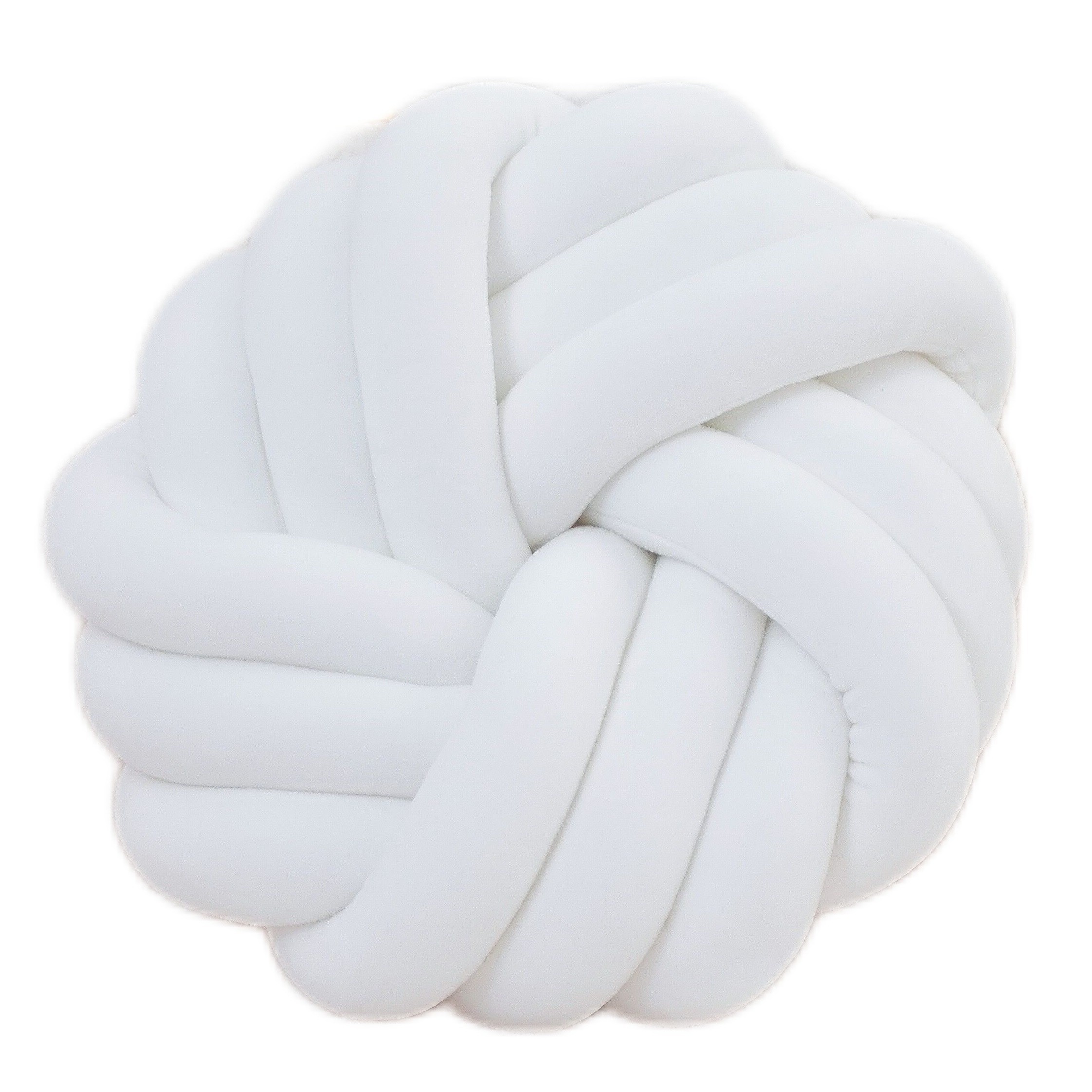 YLBKIKR Handmade Soft Plush Knot Throw Pillow  Multi-Color Modern Minimalist Cushion for Sofa, Bed, and Chair Accent