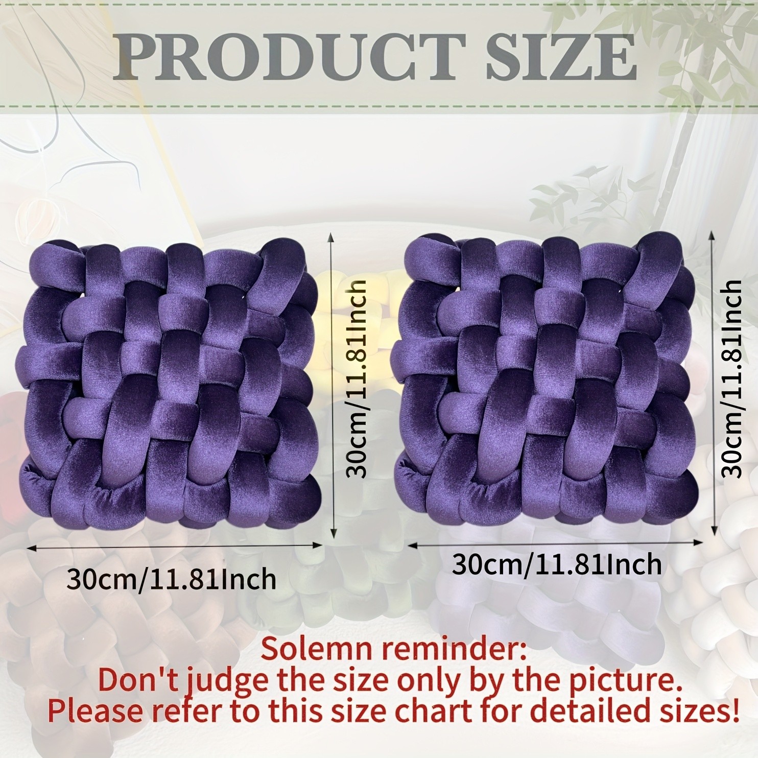 YLBKIKR 2pcs Set of Golden Velvet Hand-Knotted Square Decorative Pillows  Luxurious Cushions for Sofa, Bed, and Office Decor