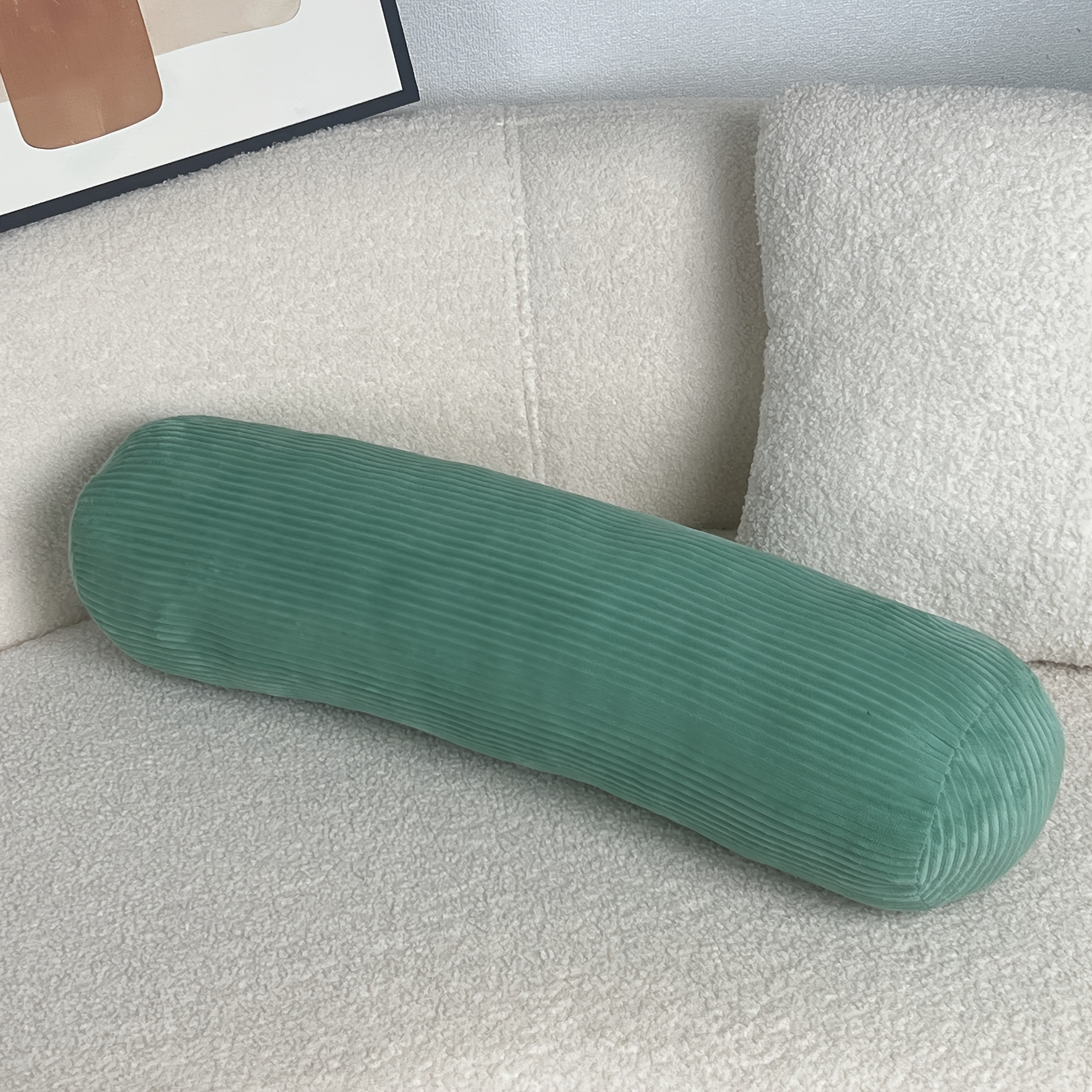YLBKIKR Round Cervical Roll Cylinder Bolster Pillow Ergonomically Designed for Neck, Back, and Spine Support