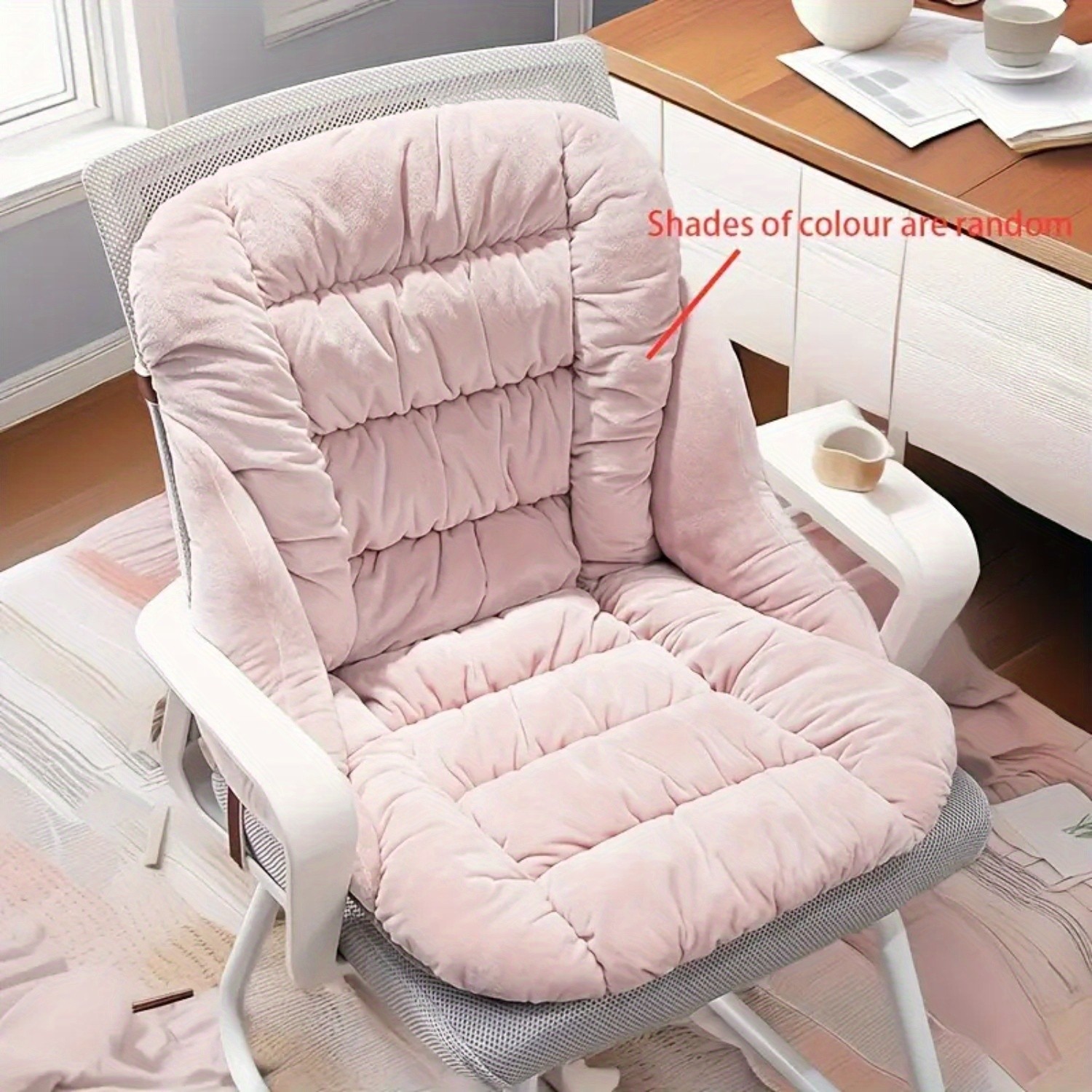 HAOZCL Ergonomic Seat Cushion with Backrest Support  Thick, Washable Comfort Pad for Car, Office, and Dining Chairs