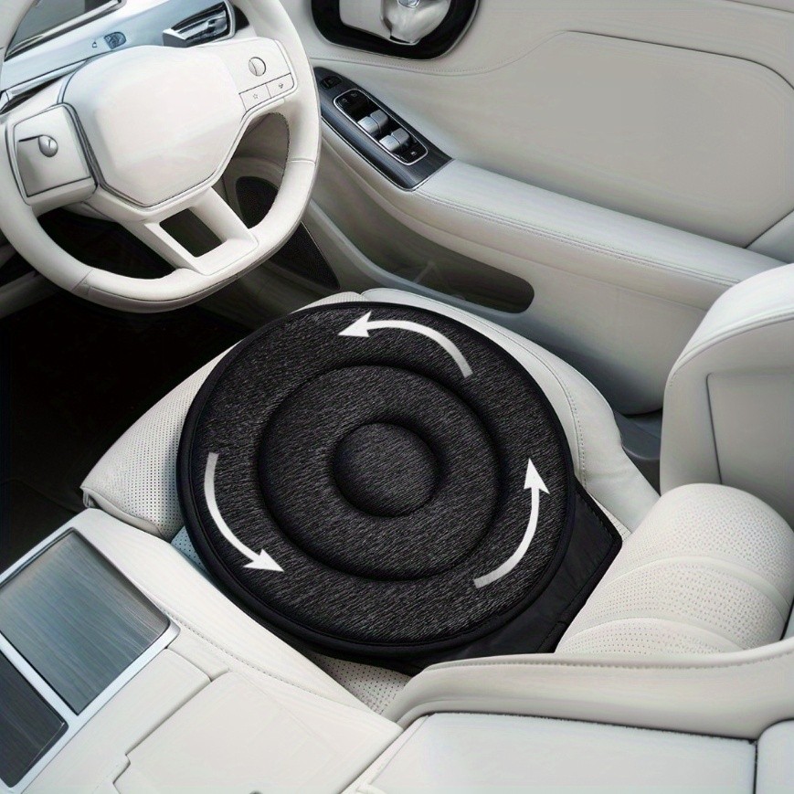 HAOZCL 360 Rotating Car Seat Cushion  Portable Anti-Slip Cushion with Easy Installation for Elderly, Pregnant, and Universal Use