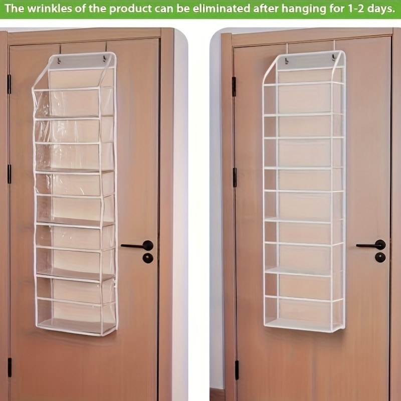 HAOZCL 6-Shelf Over-the-Door Hanging Bathroom Organizer Rack Versatile Storage for Bathroom, Closet, Pantry, and More
