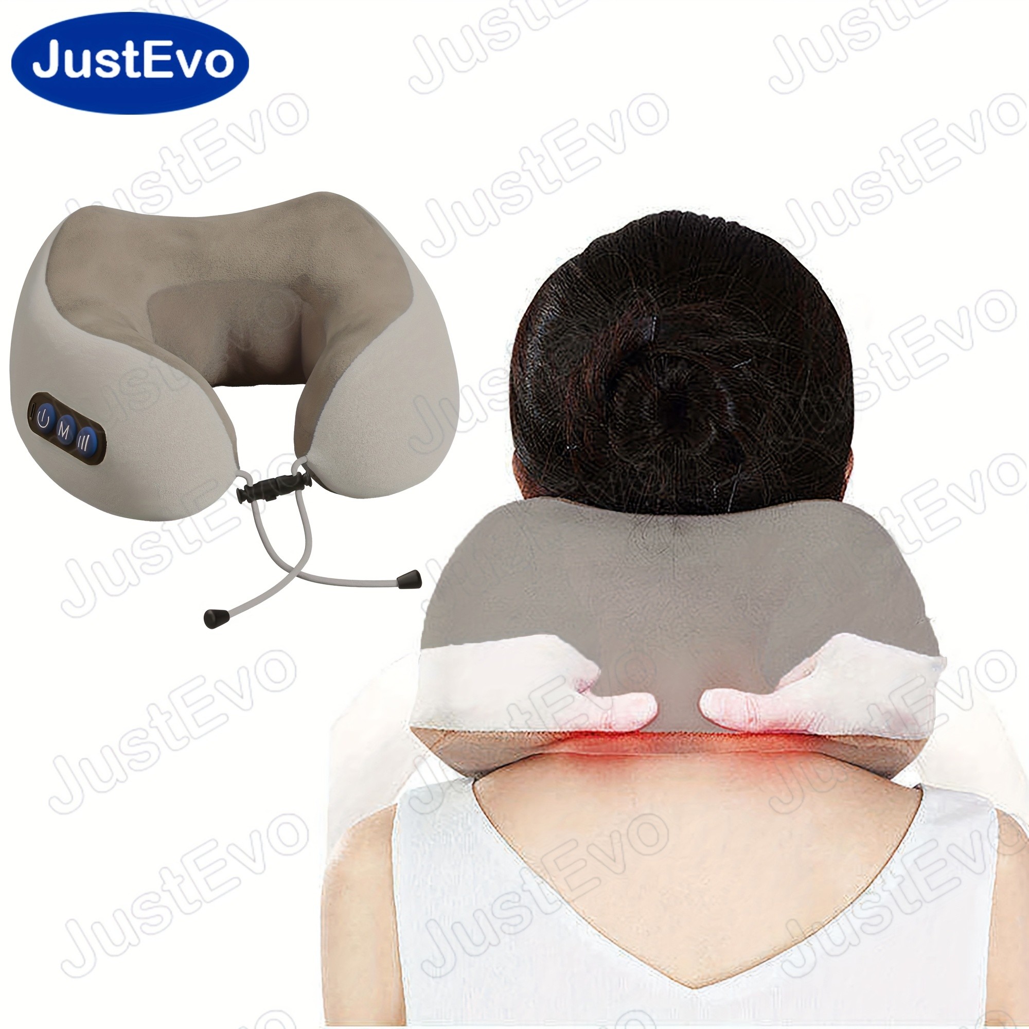 JUSTEVO Electric Neck Massage Pillow