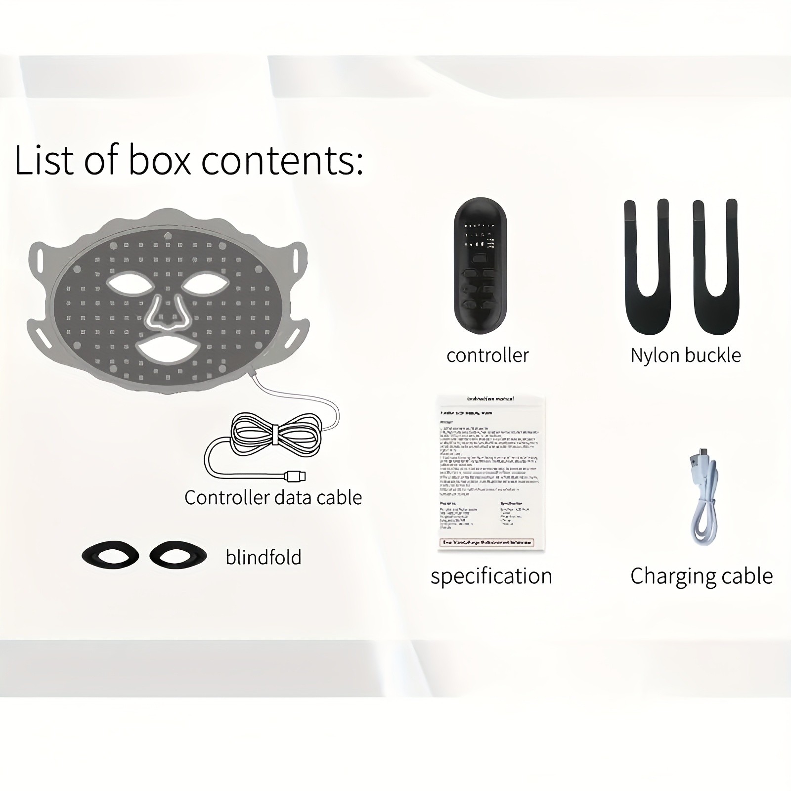 AYYHG LED Neck & Face Mask with Colorful Beauty & Skincare Device