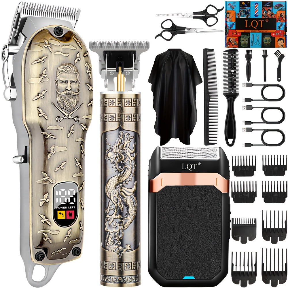 LQT 3pcs Professional Electric Hair Clipper Set