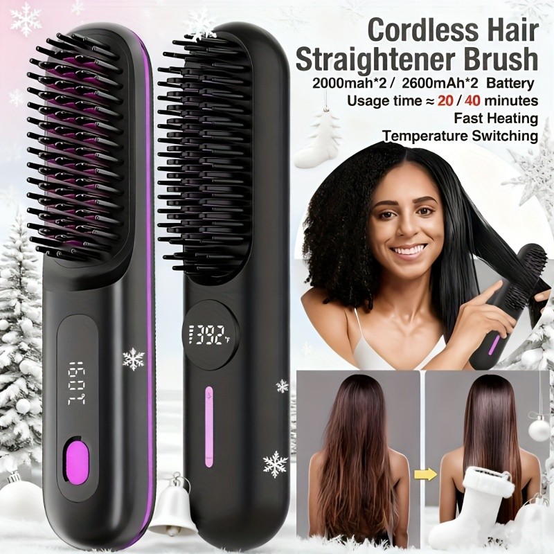 CYJ 2025 Wireless Portable Hair Straightener & Curling Iron