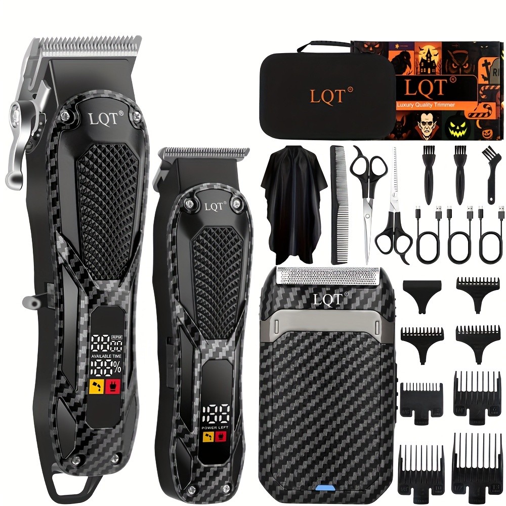 LQT 3/2pcs Mens Professional Hair Clipper and Trimmer Set