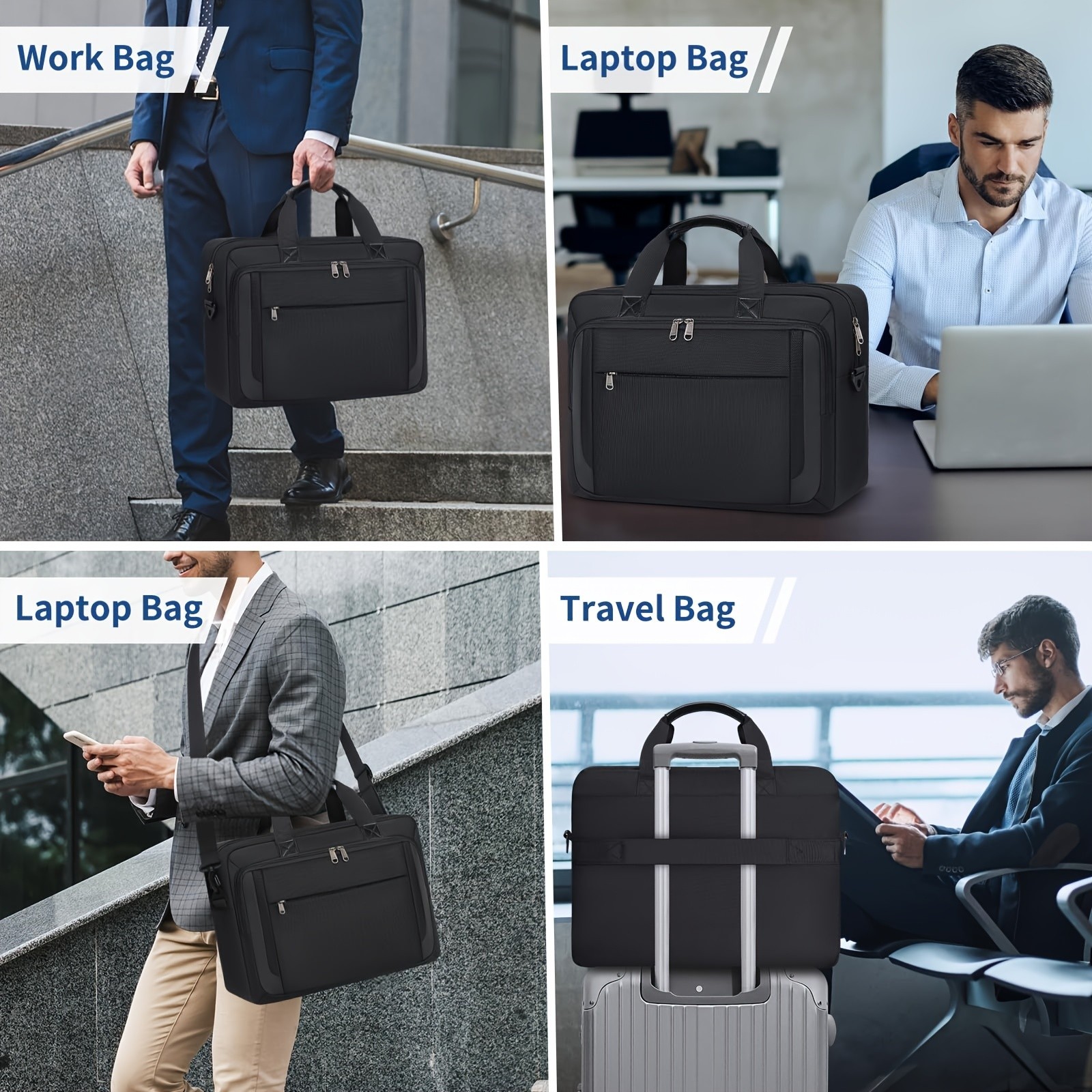 NEWHEY Laptop Bag for Men Stylish Protection for Your Laptop On-the-Go