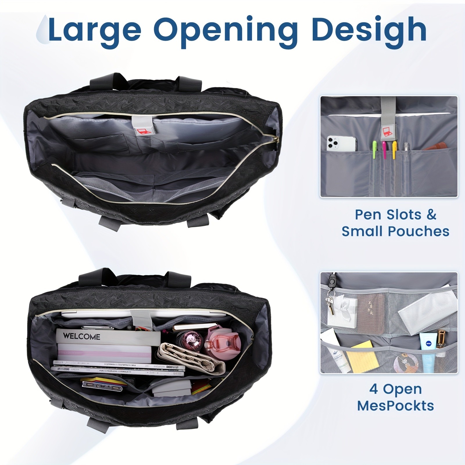 NEWHEY Womens Tote Bag The Versatile Tote for Work, Travel, and Everyday Use