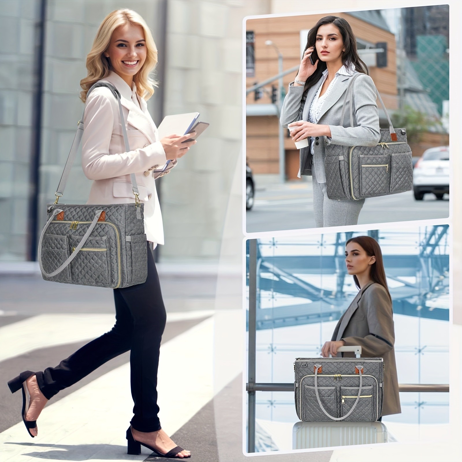 NEWHEY 39.62 cm Laptop Tote Bag for Women  Professional, Stylish, and Functional for Work and Travel