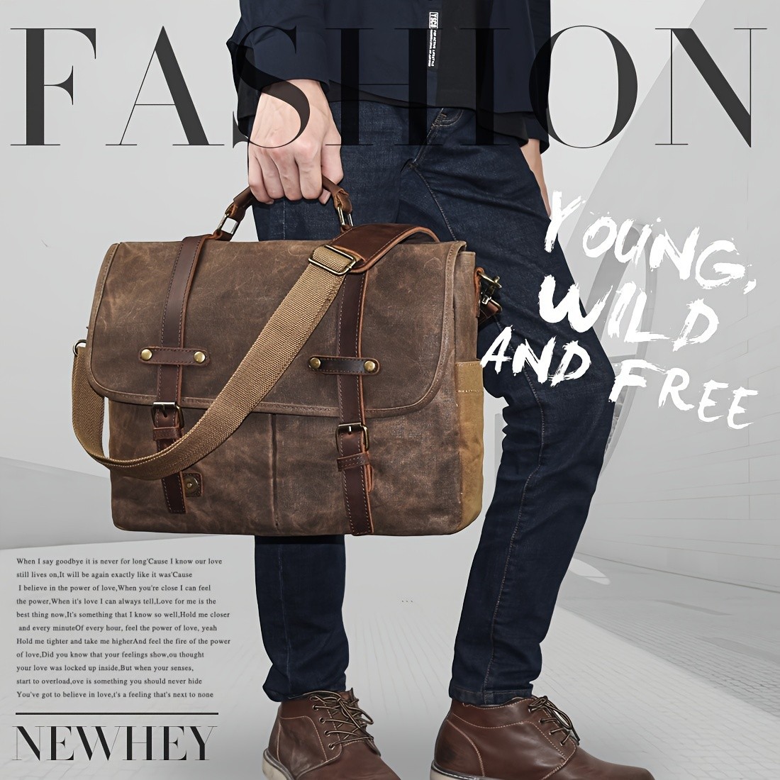 NEWHEY Brown Laptop Backpack Stylish, Durable, and Perfect for Commuting and Travel