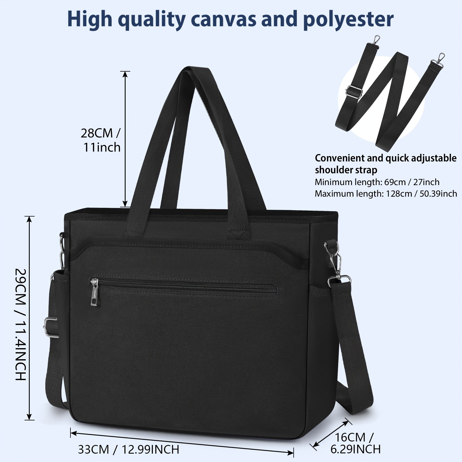 NEWHEY Womens Large Canvas Tote Bag Versatile, Durable, and Spacious for Work, School, and Beach