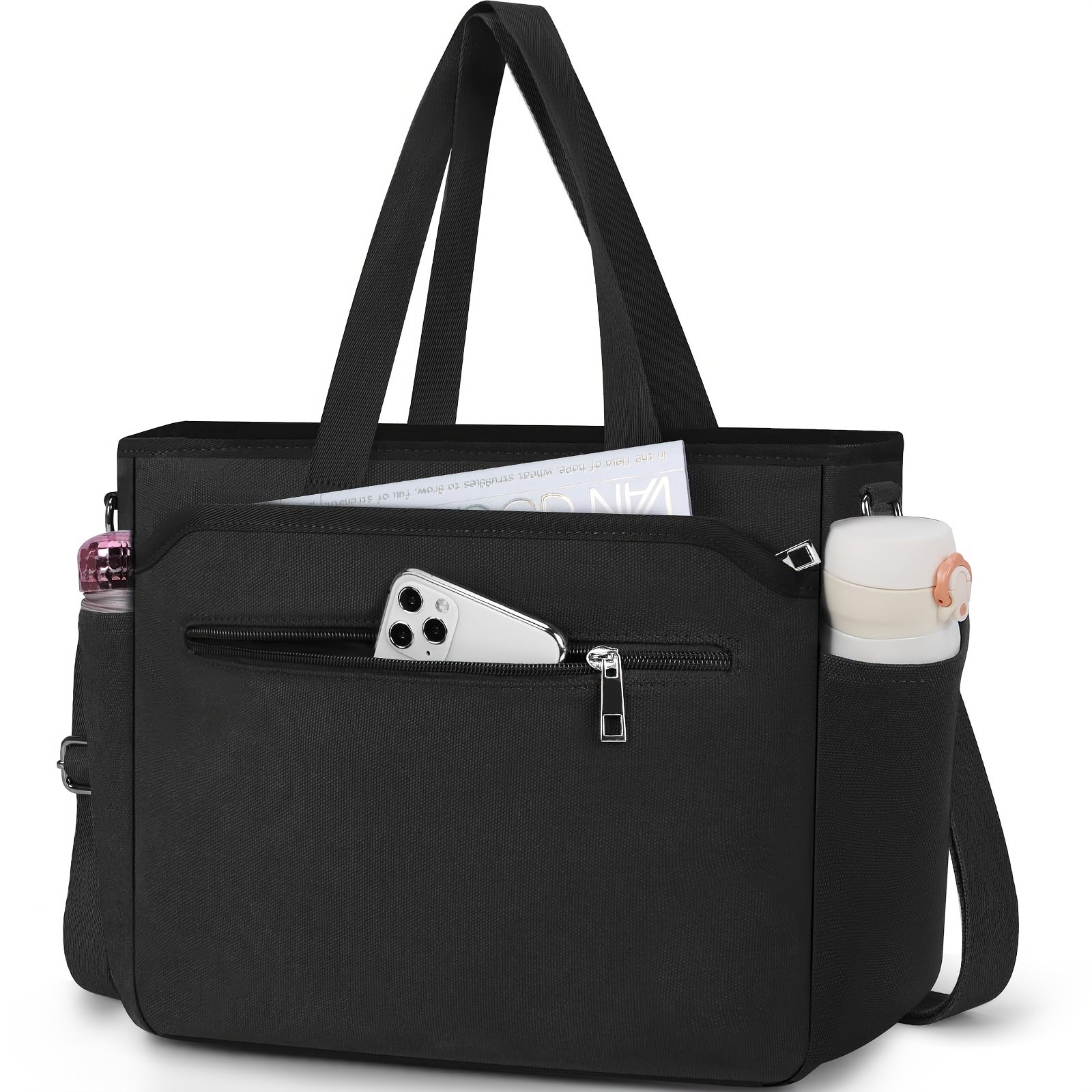 NEWHEY Womens Large Canvas Tote Bag Versatile, Durable, and Spacious for Work, School, and Beach