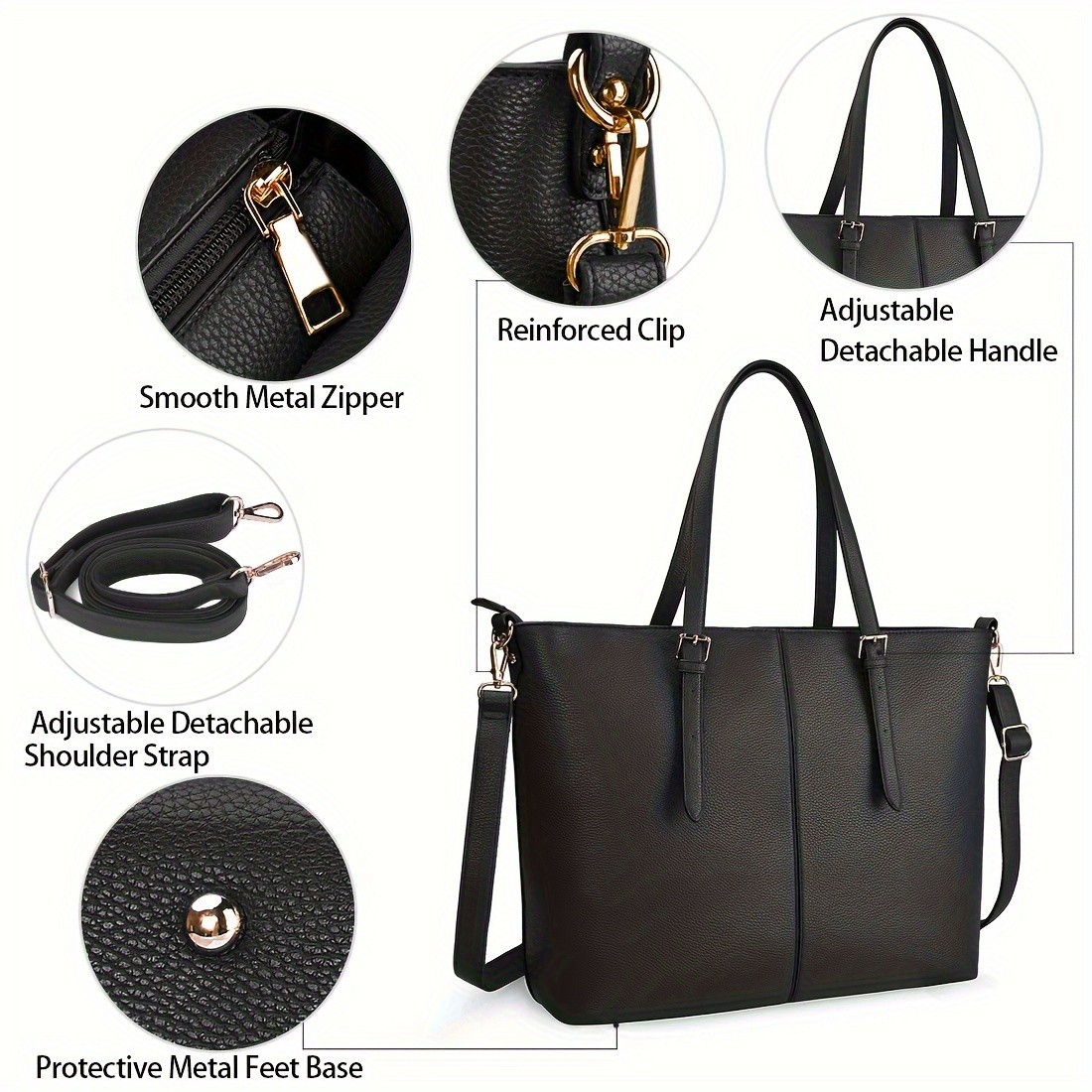 NEWHEY Laptop Tote Computer Bag for Women Lightweight, Stylish, and Perfect for Business, Office, and Travel