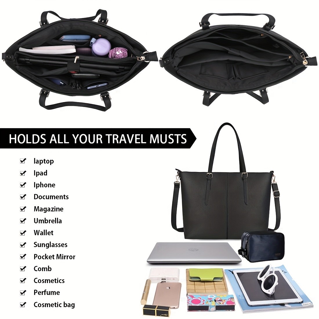 NEWHEY Laptop Tote Computer Bag for Women Lightweight, Stylish, and Perfect for Business, Office, and Travel