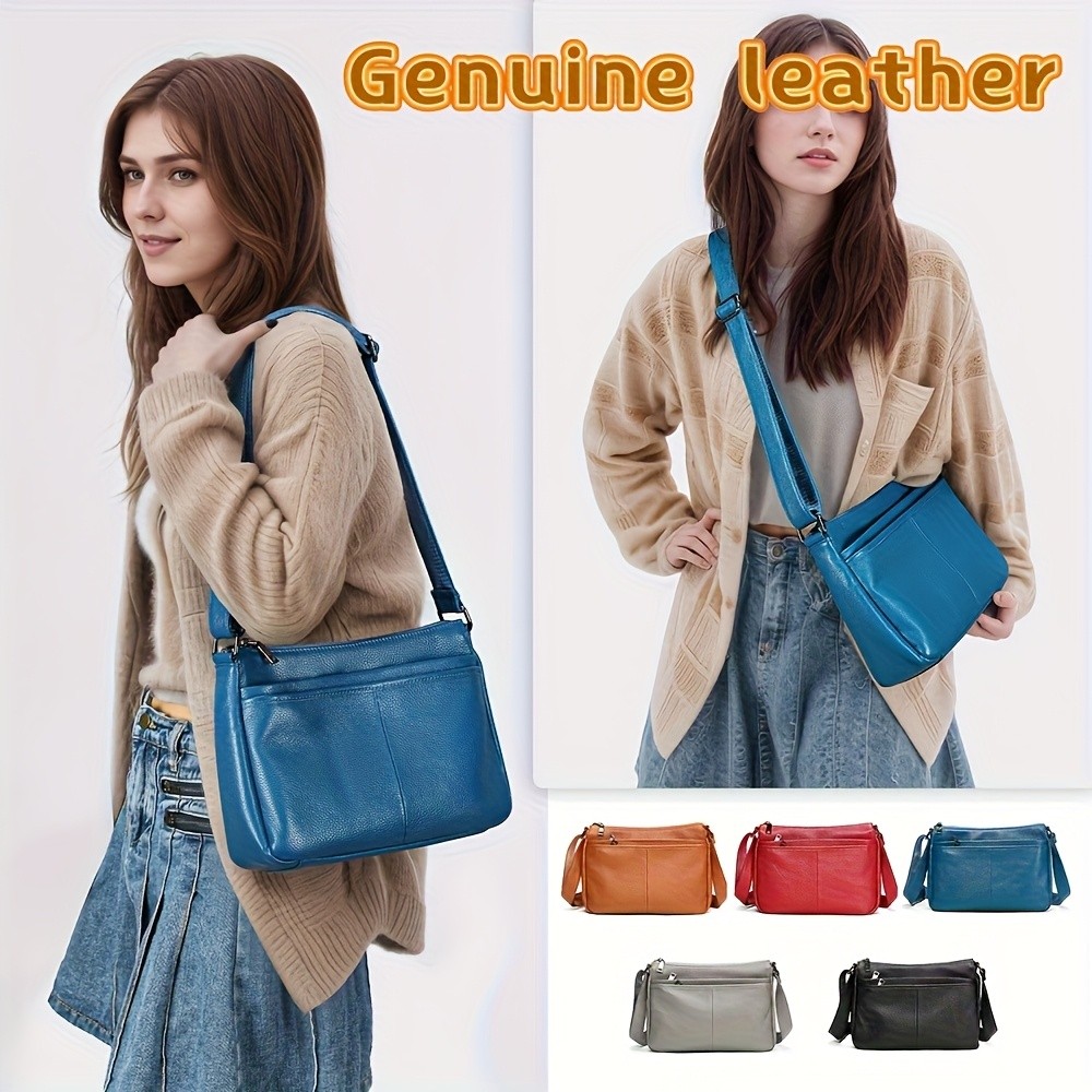 NIUCUNZH Genuine Leather Crossbody Bag  Stylish, Durable, and Perfect for Everyday Use