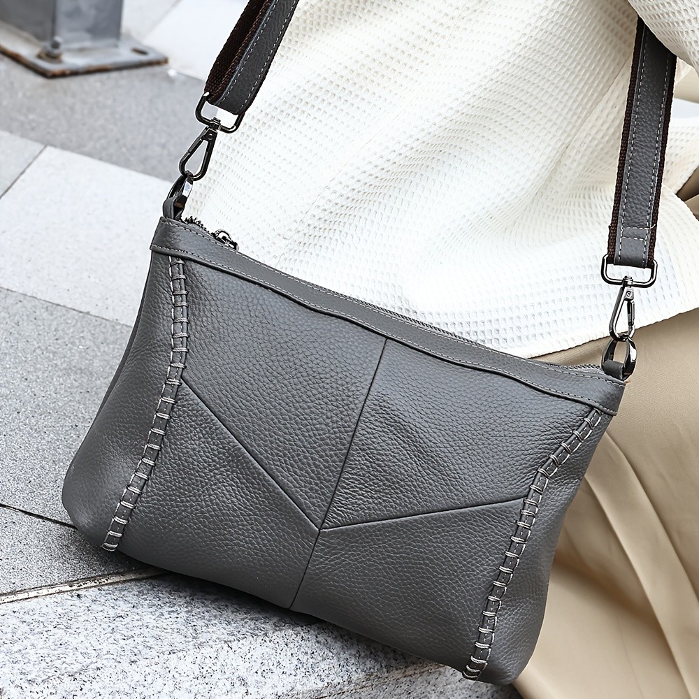 NIUCUNZH Genuine Leather Crossbody Bag for Men & Women Stylish, Durable, and Perfect for Daily Use and Commuting