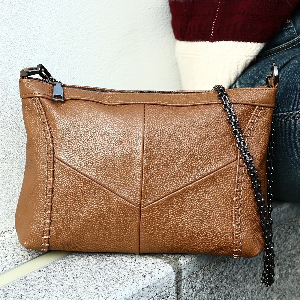 NIUCUNZH Genuine Leather Crossbody Bag for Men & Women Stylish, Durable, and Perfect for Daily Use and Commuting