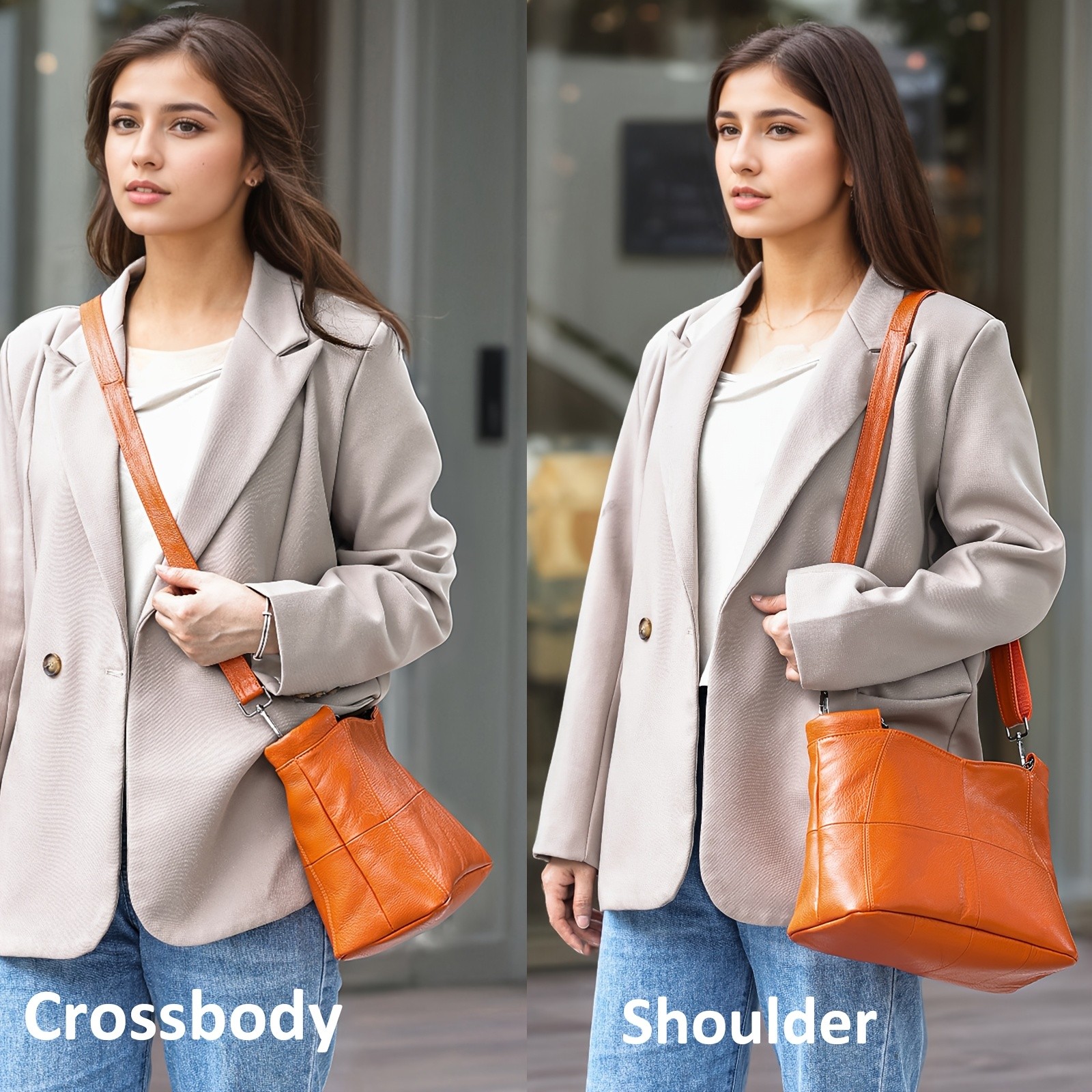NIUCUNZH Genuine Leather Handbag  Versatile, Stylish, and Ideal for Work, Travel, and Everyday Use