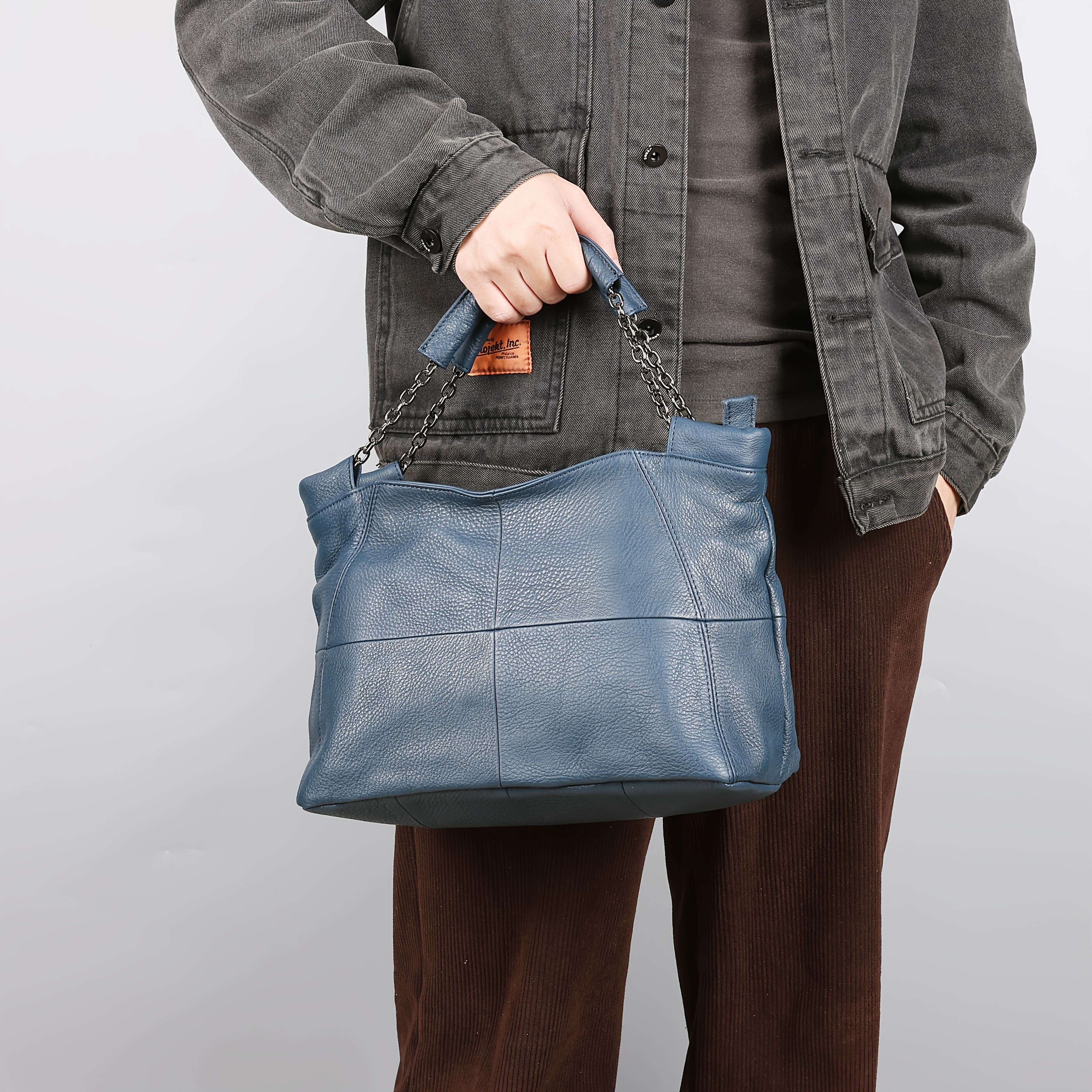 NIUCUNZH Genuine Leather Handbag  Versatile, Stylish, and Ideal for Work, Travel, and Everyday Use