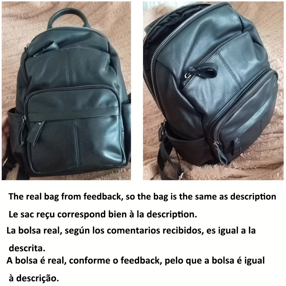 NIUCUNZH Genuine Leather Unisex Backpack Durable, Spacious, and Perfect for Travel, Commute, and Daily Use