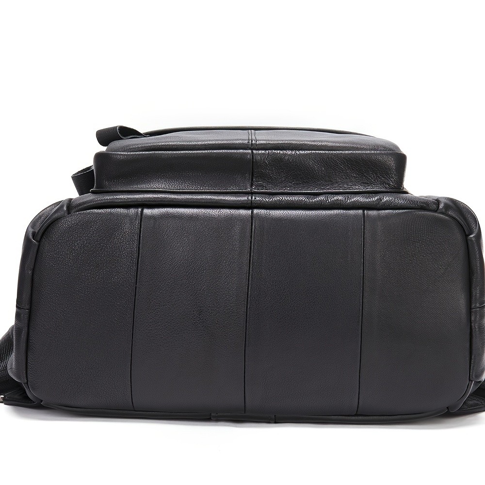 NIUCUNZH Genuine Leather Unisex Backpack Durable, Spacious, and Perfect for Travel, Commute, and Daily Use