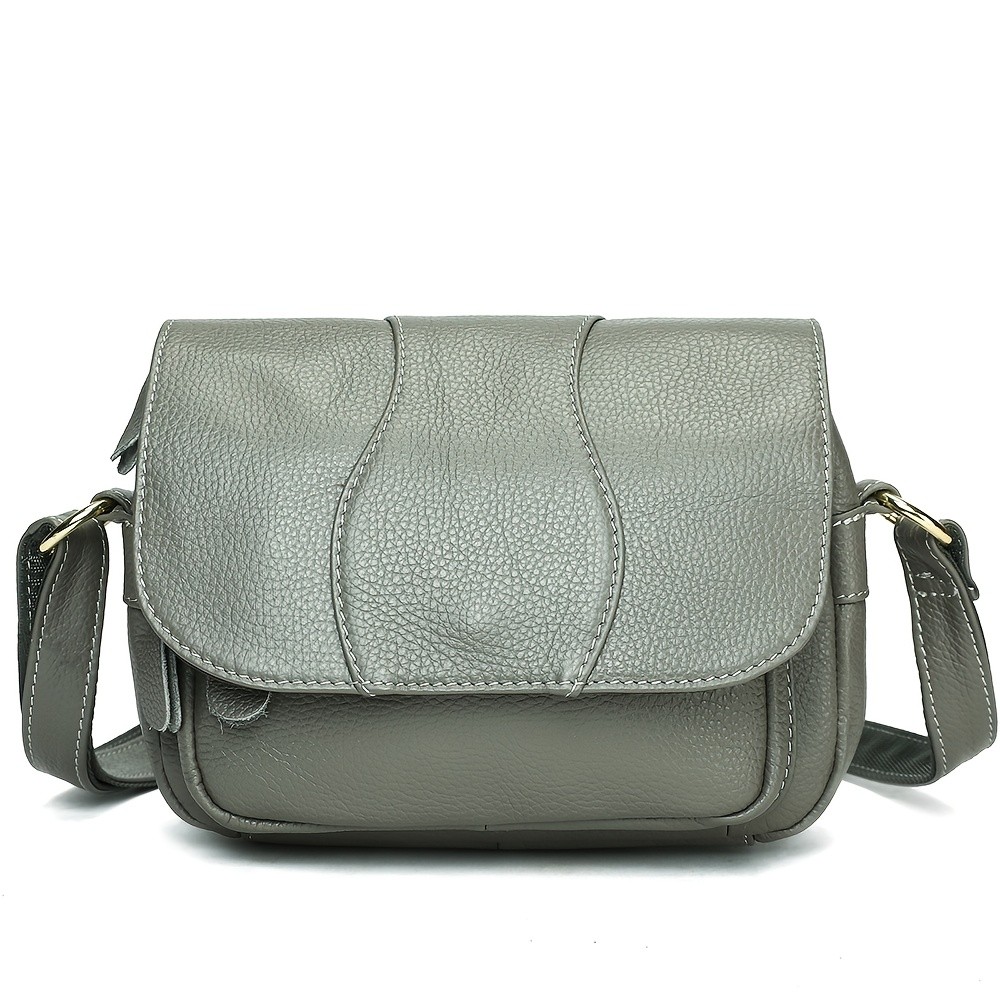 NIUCUNZH Unisex Genuine Leather Crossbody Bag Versatile, Durable, and Stylish for Daily Use and Travel