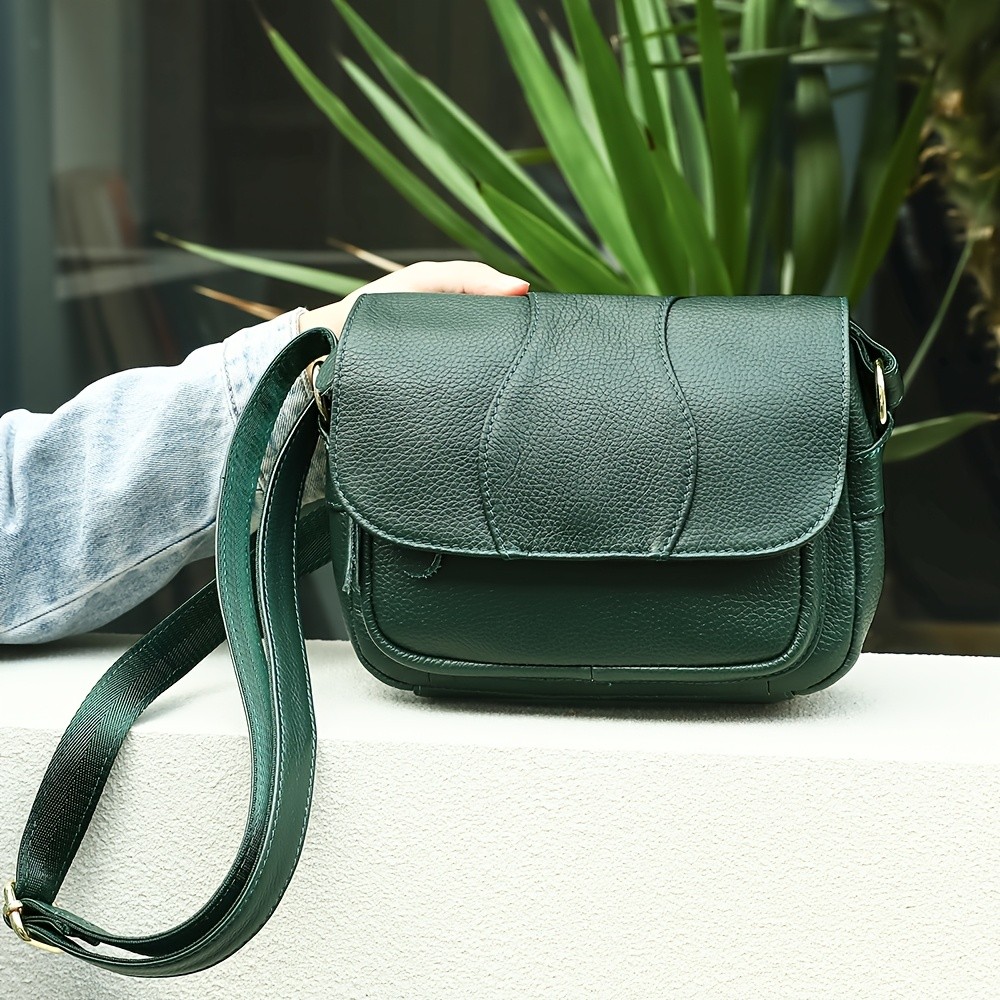 NIUCUNZH Unisex Genuine Leather Crossbody Bag Versatile, Durable, and Stylish for Daily Use and Travel