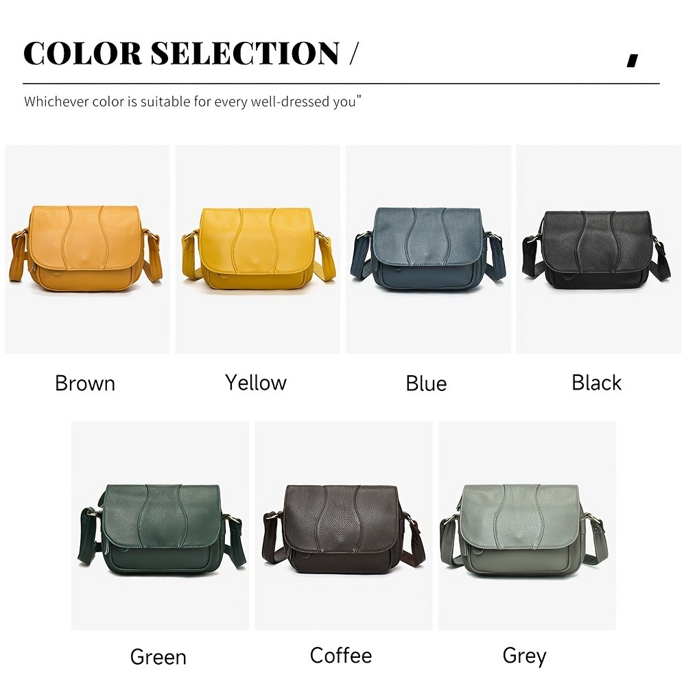 NIUCUNZH Unisex Genuine Leather Crossbody Bag Versatile, Durable, and Stylish for Daily Use and Travel