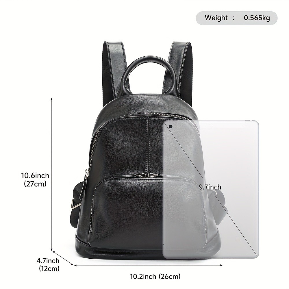 NIUCUNZH Womens Top-Grain Leather Backpack  Elegant, Durable, and Perfect for Daily Use and Travel
