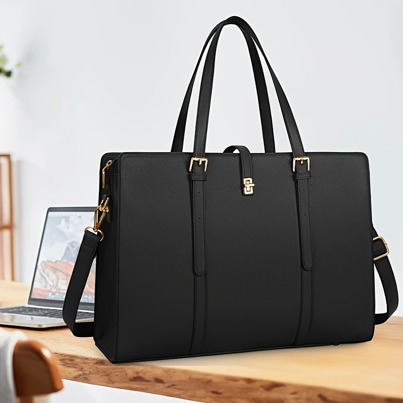IGOLUMON Womens 39.62 cm Laptop Tote Bag  Stylish, Spacious, and Perfect for Work, Business, and Travel