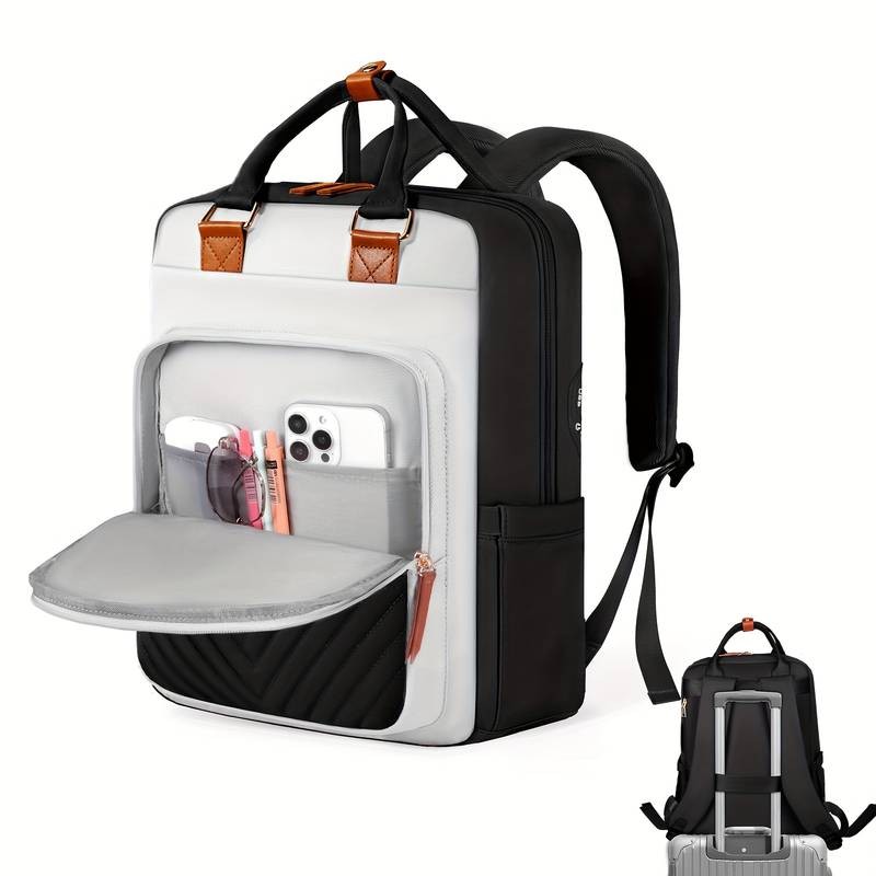 IGOLUMON Laptop Backpack for Women & Men  Anti-Theft, Large Capacity 39.62 cm Travel Backpack with 4 Compartments and 9 Pockets