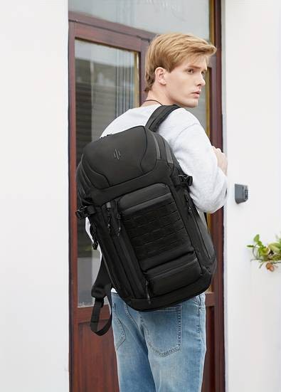 OZUKO 43.94cm Laptop Backpack  Large Capacity Multifunctional Travel Bag for Sports, Photography, and Everyday Use