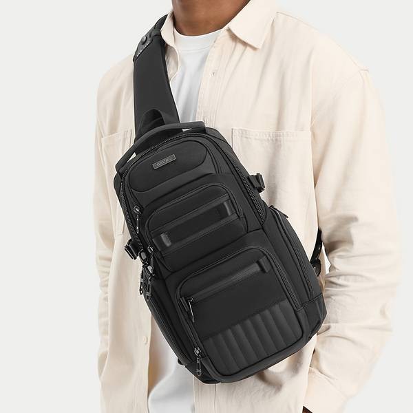 OZUKO Mens Oxford Messenger Bag  Multifunctional Large Capacity Shoulder Bag with Insulation for Cycling, Sports, and Outdoor Use