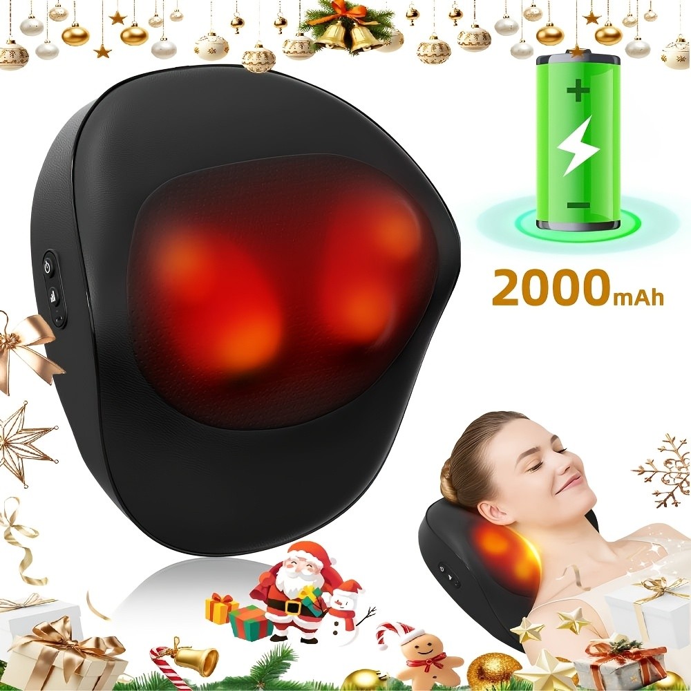 HOMEMASSA Cordless Full Body Massager with Heating & Automatic Modes