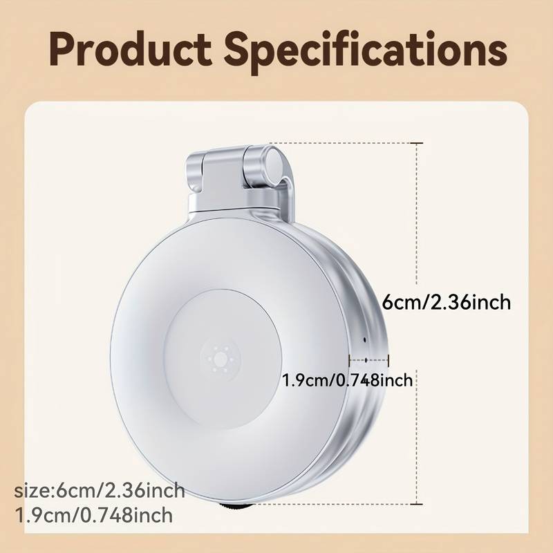 TELESIN Magnetic Selfie Light with Mirror  360 LED Ring Light, Phone Stand, and Fill Light for Photography, Selfies, and Video Calls