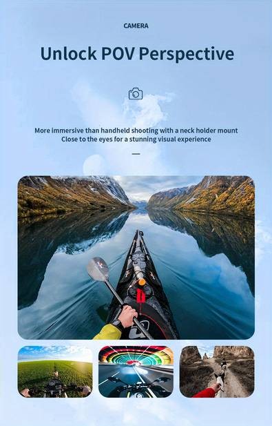 TELESIN Taixun Sports Camera Magnetic Neck Hanger  Compatible with GoPro and Dajiang Action Cameras