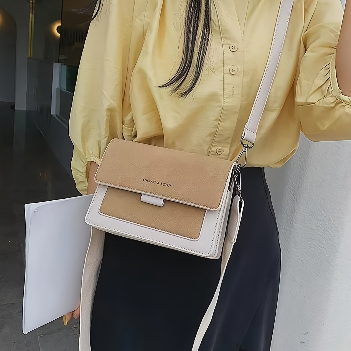 LABOONOO Women's Crossbody Bag with Closure