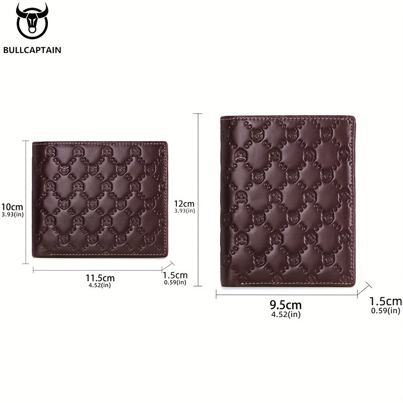 BULLCAPTAIN Mens Leather Wallet