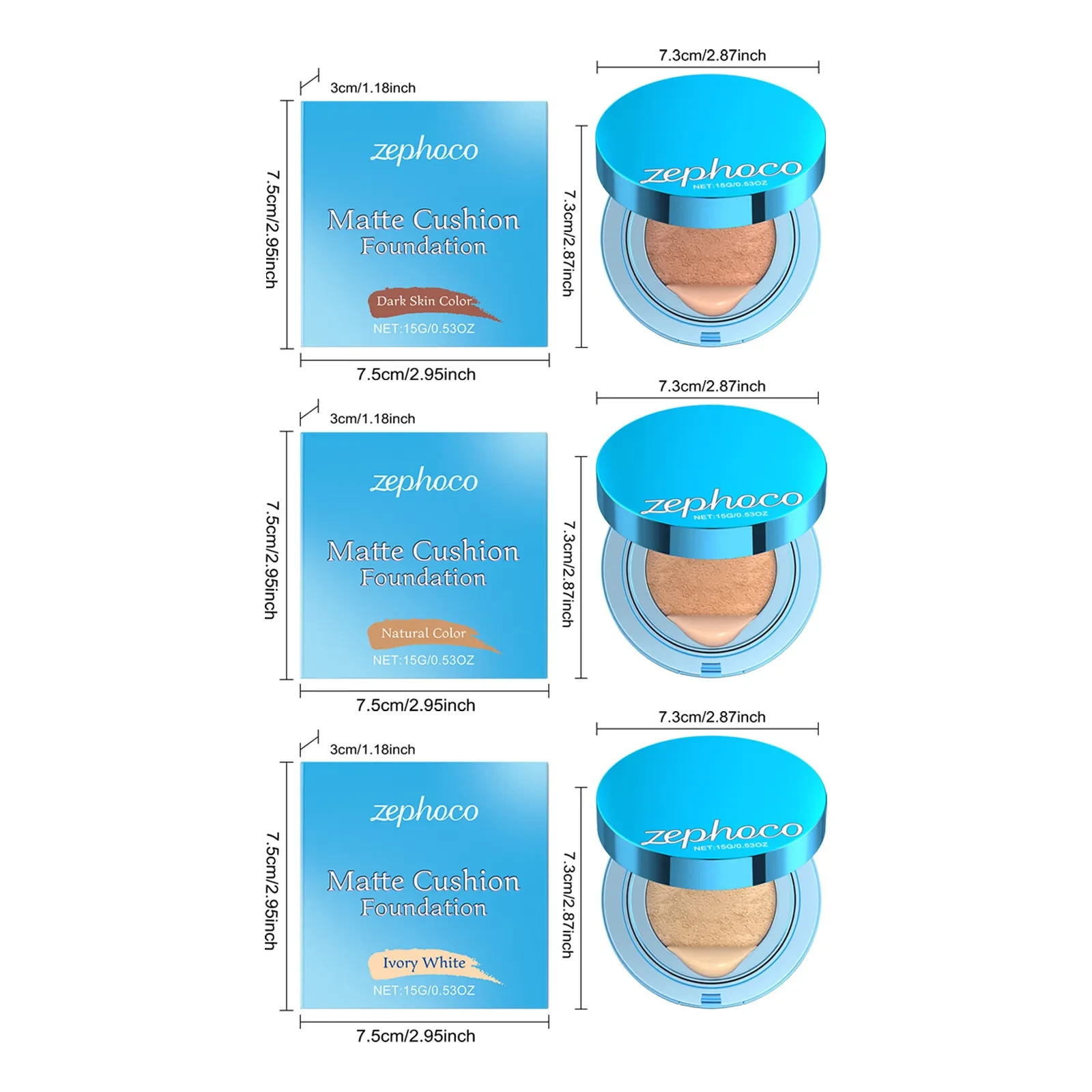 Zephoco Matte Cushion Foundation