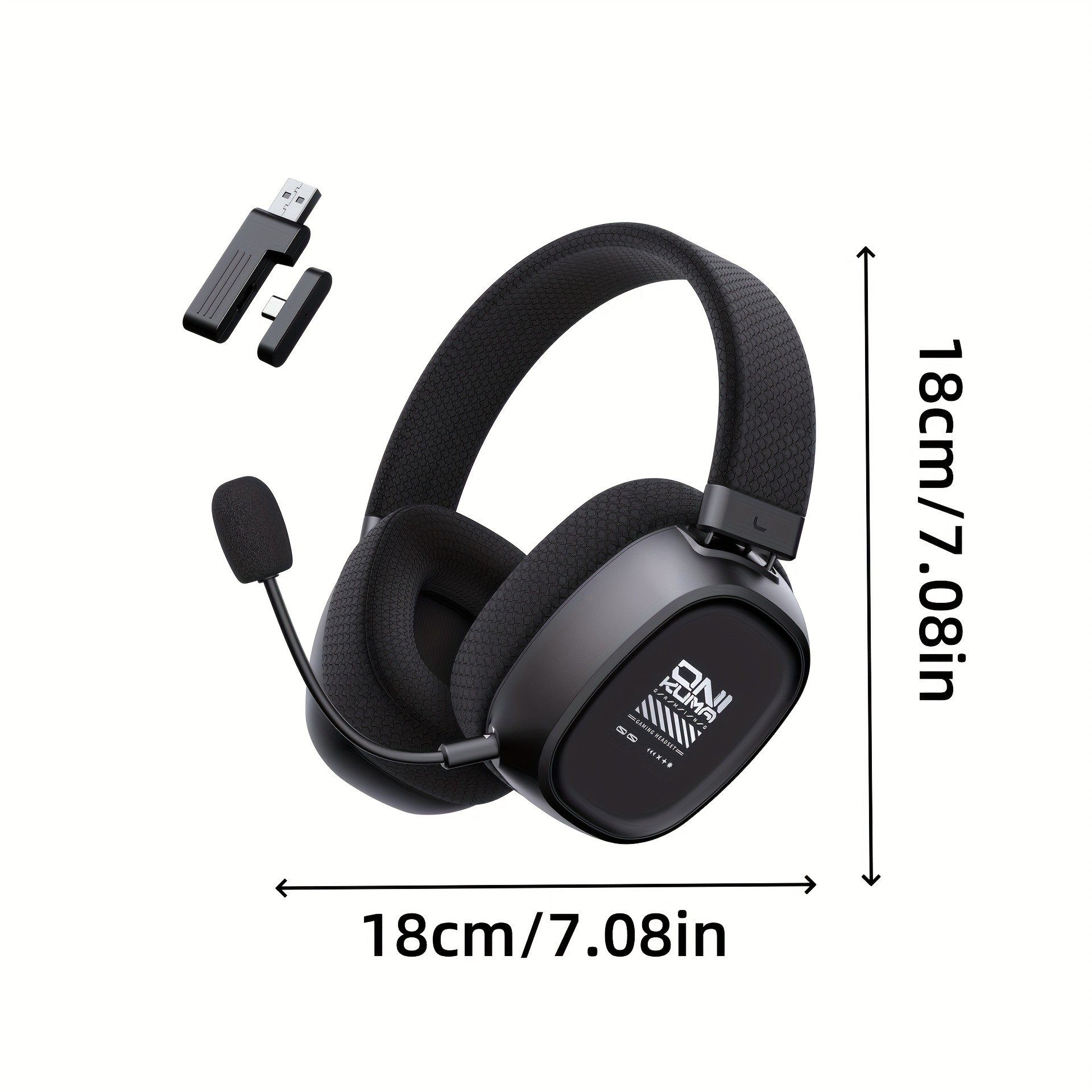 ONIKUMA Gaming Headset  7.1 Surround Sound, Triple-Mode Connectivity, Ultra-Low Latency