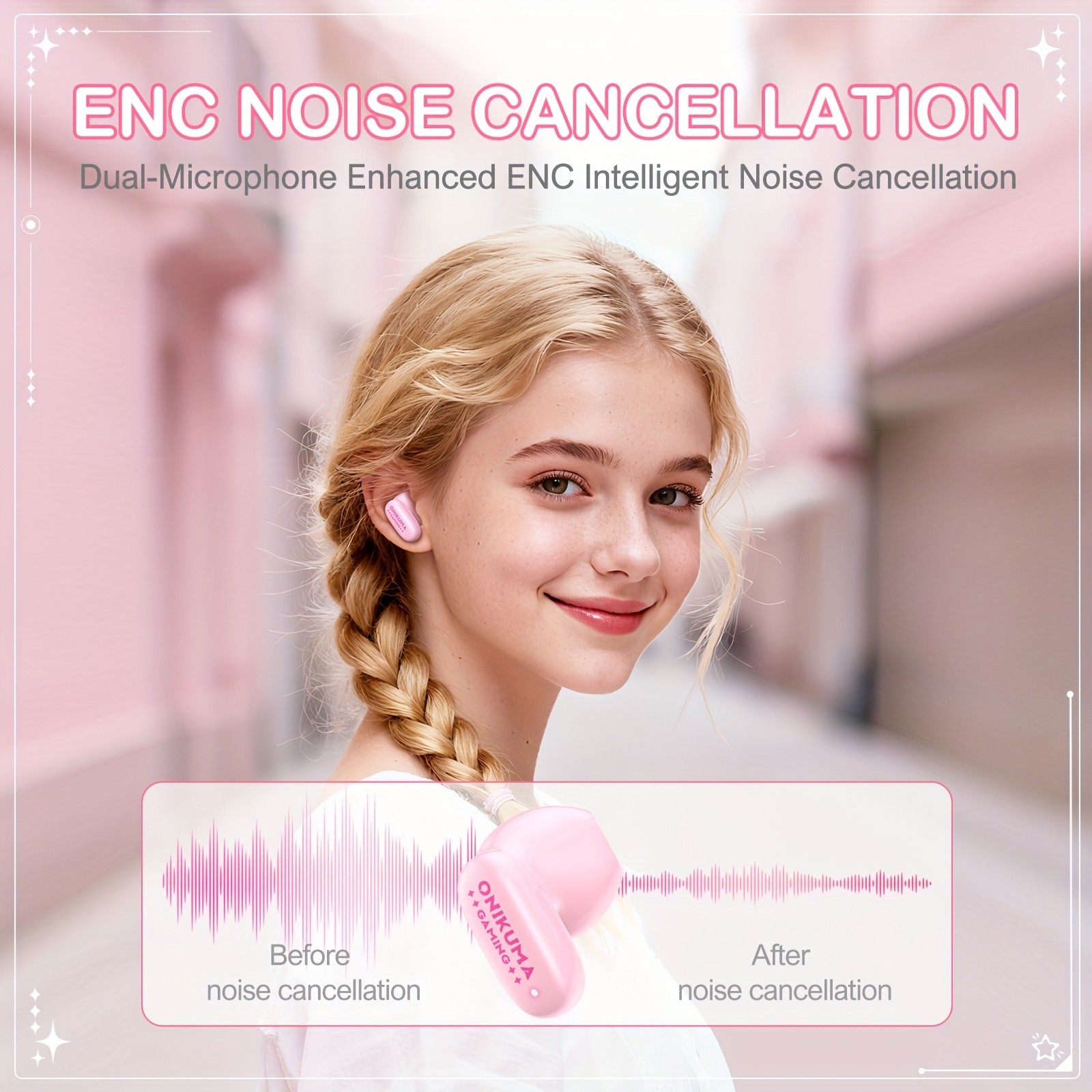 ONIKUMA TX603 New Face-Changing Wireless Headphones  Stylish, Touch Control, and Customizable Design